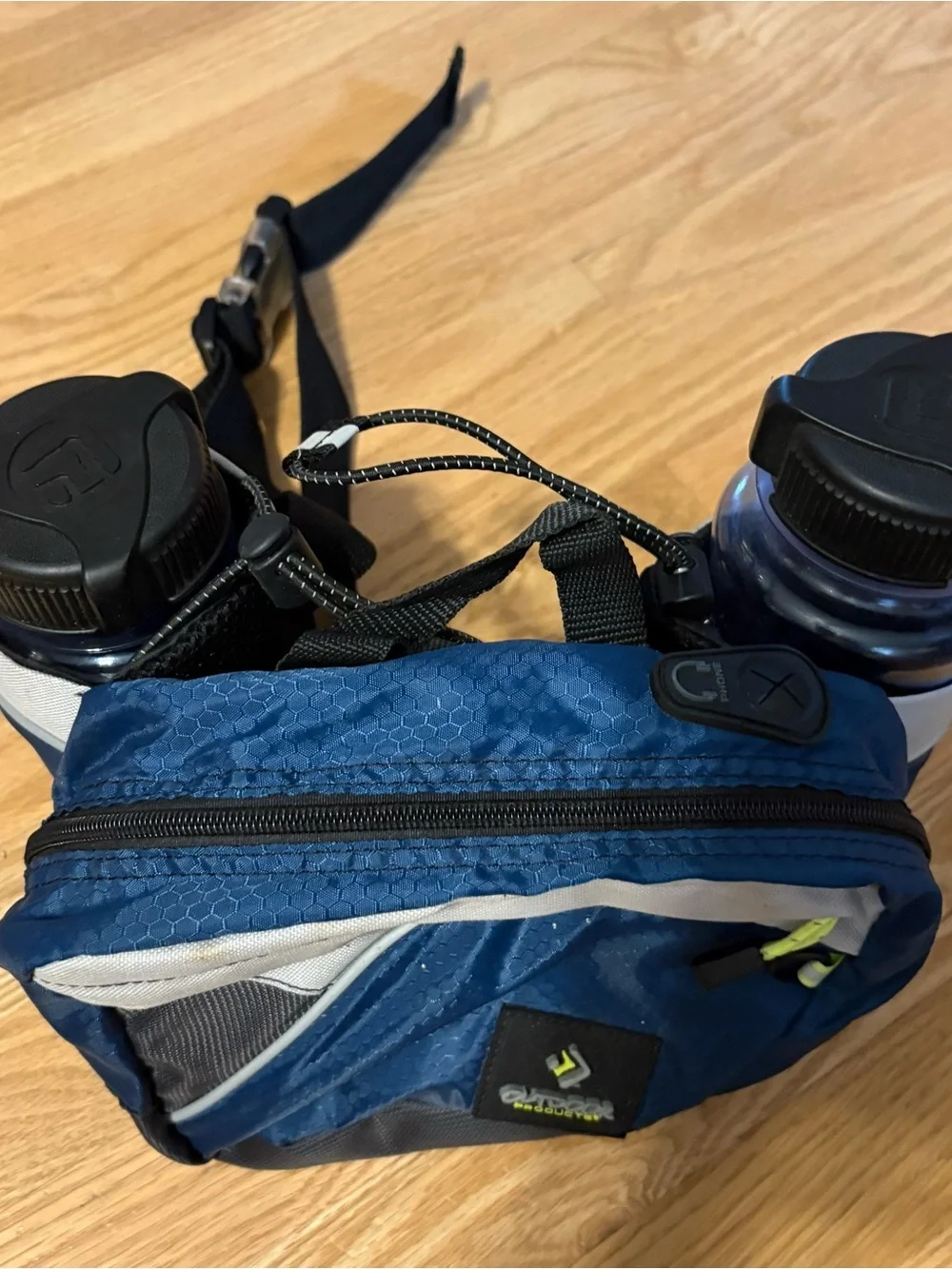 Outdoor Products Hydration Waist 2 Water Bottle Holder Fanny Pack Bag Hiking